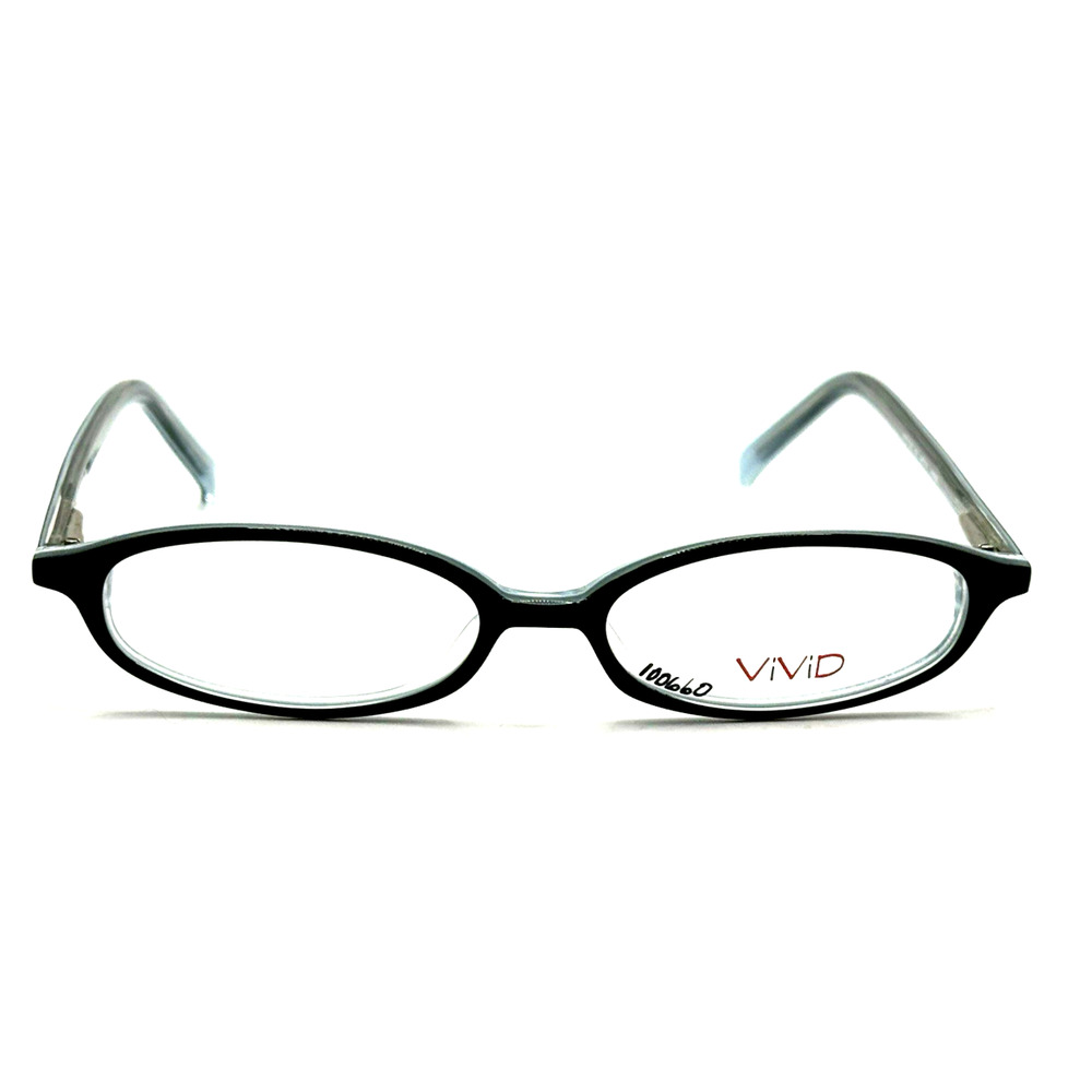 VIVID 750 BLACK/BLUE EYEGLASSES SUNGLASSES FRAMES 48-14-140